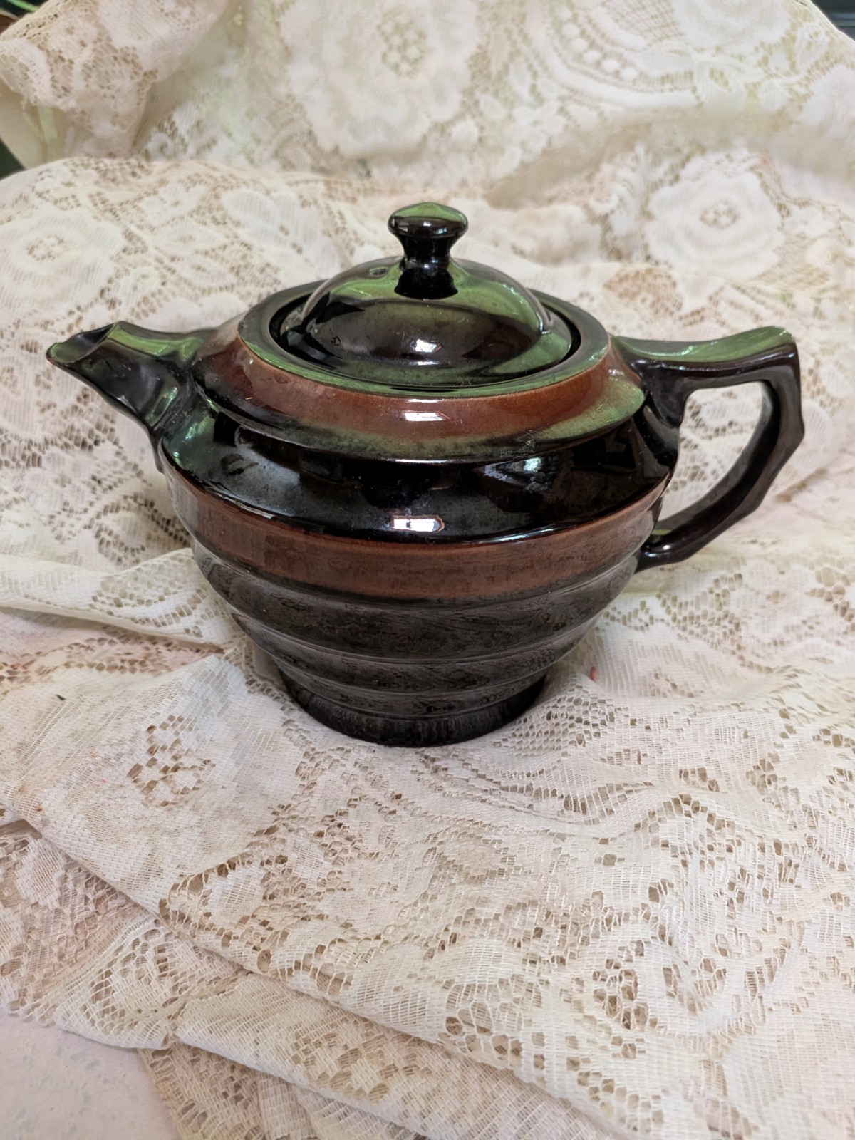 Vintage Sadler England Brown Betty Teapot 4 Cup Redware Ceramic Retro 1940s Vintage Sadler England Brown Betty Teapot 4 Cup Redware Ceramic Retro 1940s