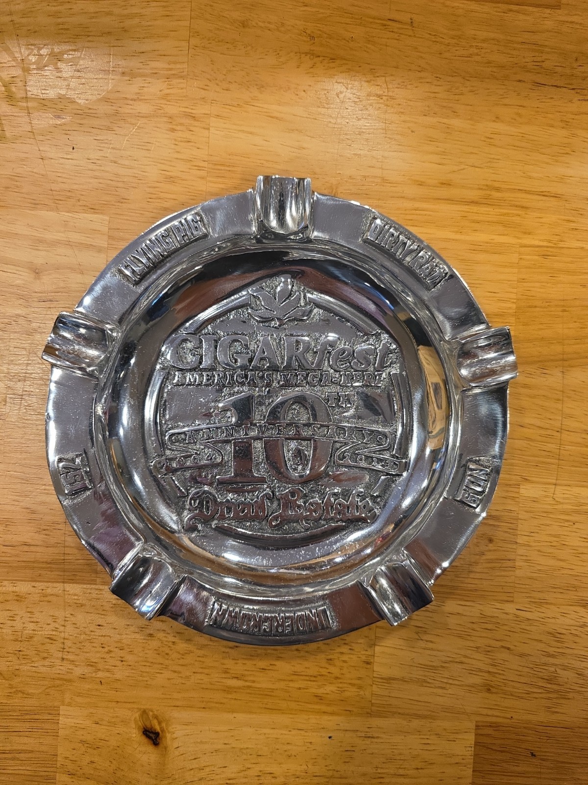 Drew Estate 10th Anniversary Cigar Fest Pewter Ashtray