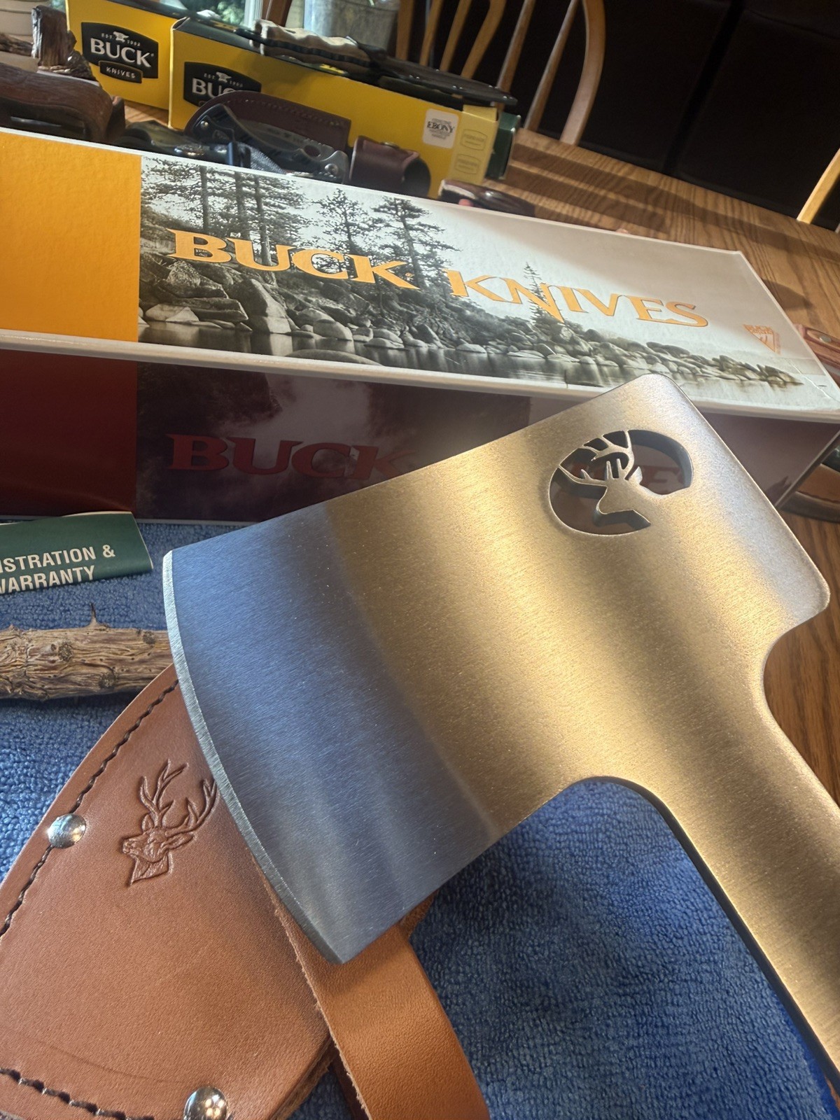 NIB 2001 Buck106 Hunters Axe New in Box  12\