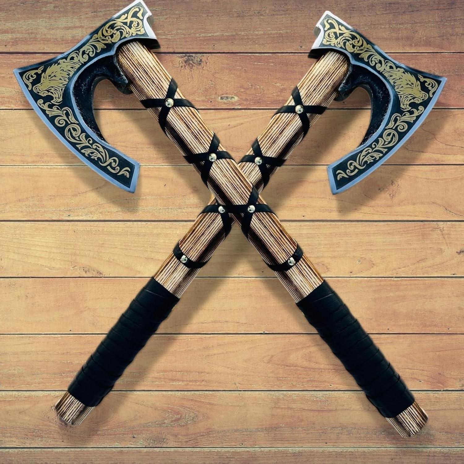 Hand Forged Viking  Axe | High Carbon Steel Blade,Leather Wrapped Handle Antique