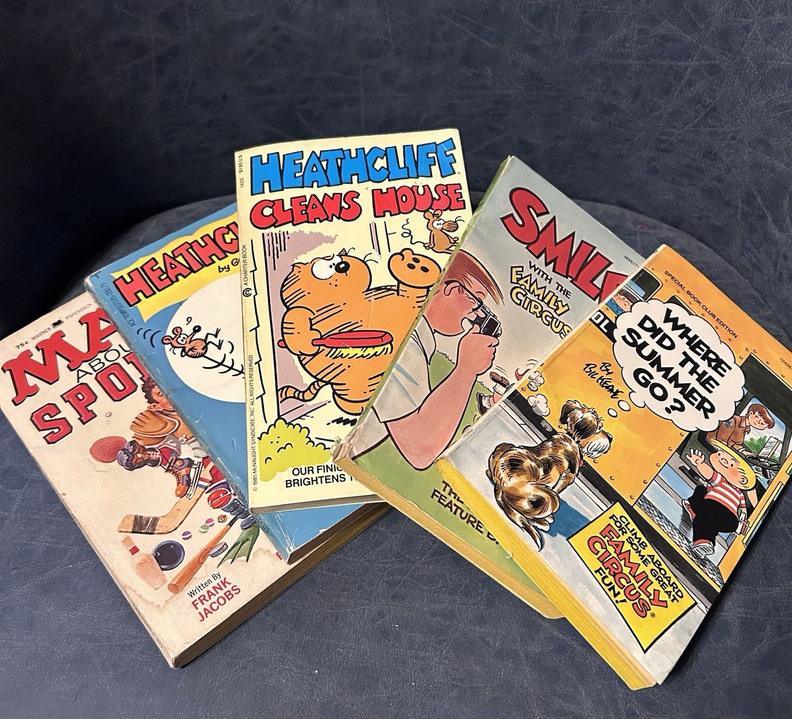 Lot Of 5 Vintage Comic Books : Mad, Heathcliff and Family Circus 1970/80s Lot Of 5 Vintage Comic Books : Mad, Heathcliff and Family Circus 1970/80s
