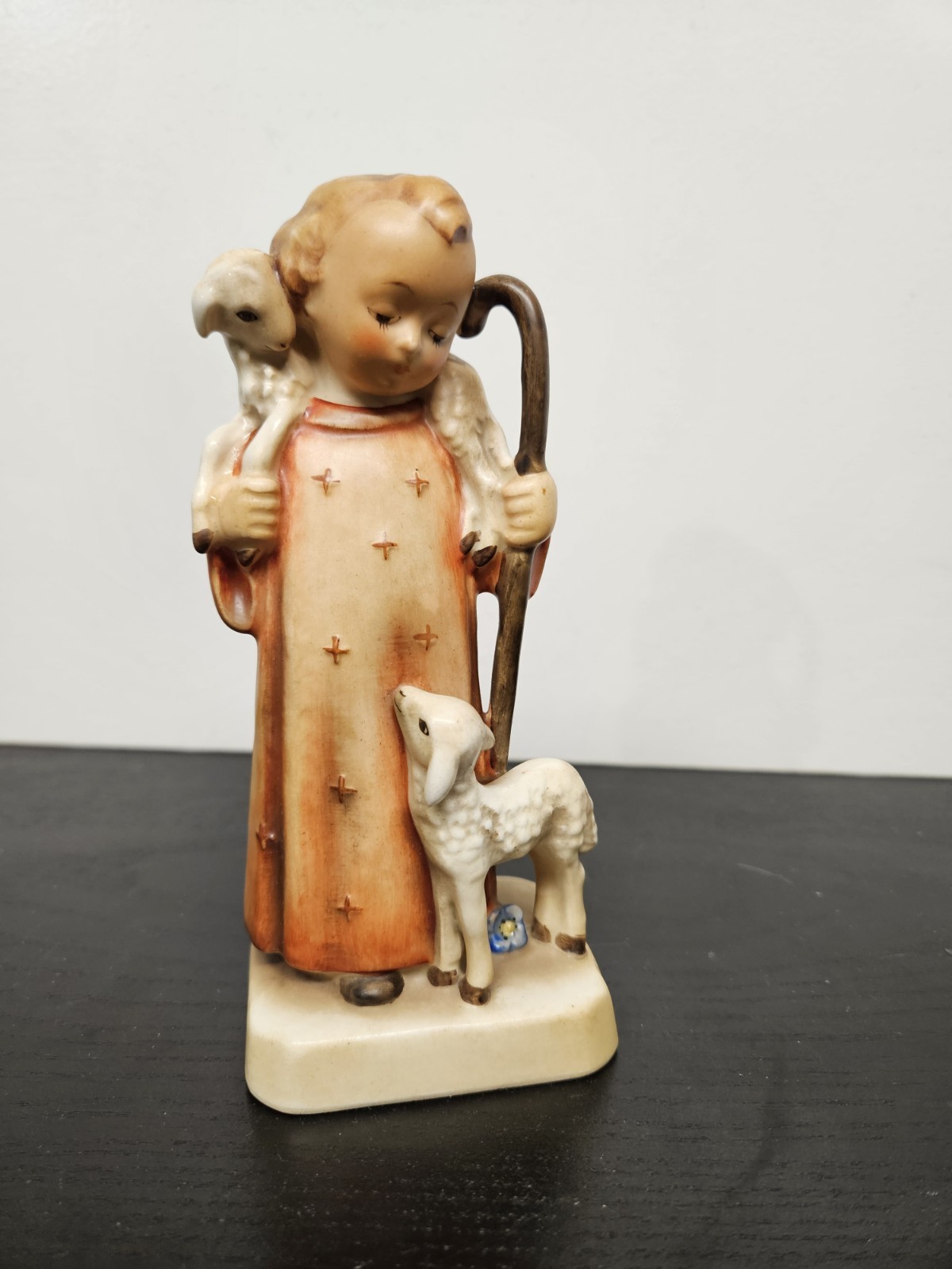 Vintage Hummel Good Shepherd with Sheep #42/0 two Bee TMKs Germany ECU 6-3/8