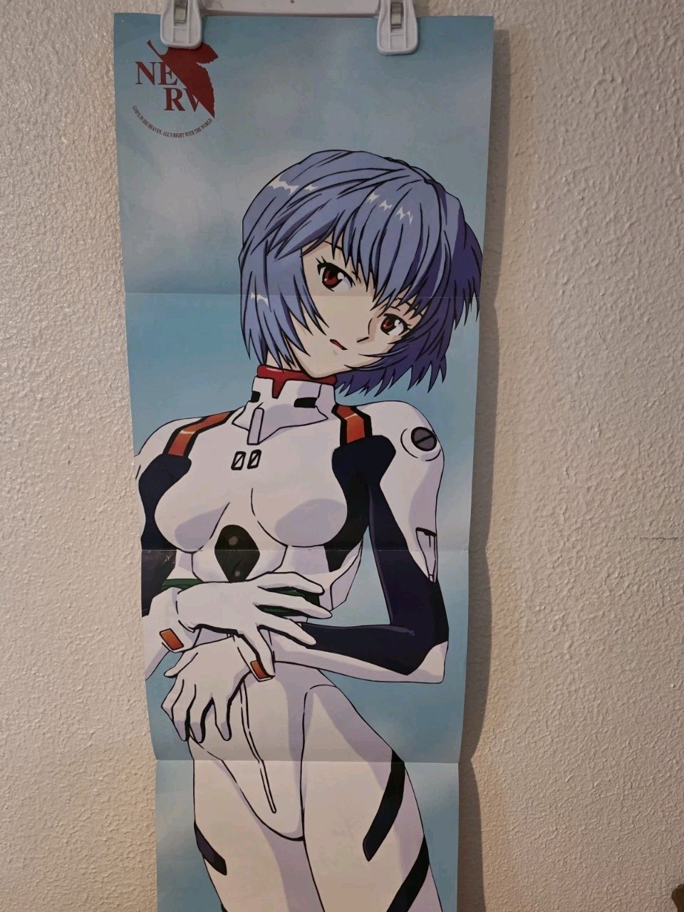 Neon Genesis Evangelion Rei Ayanami Character Artwork Paper Centerfold Poster