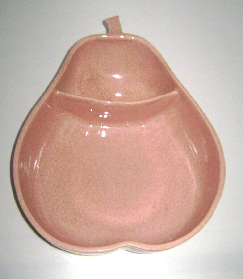 MCM Pfaltzgraff Pottery Pear Shape Chip and Dip Keystone Mark