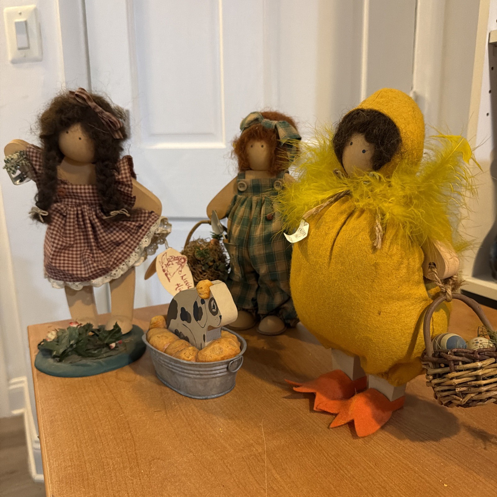 Lot of 4 Lizzie High Dolls & Farm Accessory - Signed Tag, Ladie & Friends