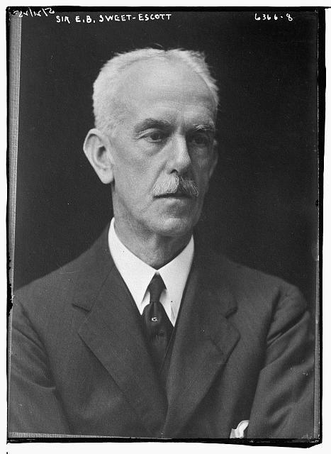 Photo:Sir E.B. Sweet-Escott Portrait 1910s Formal Suit Mustache