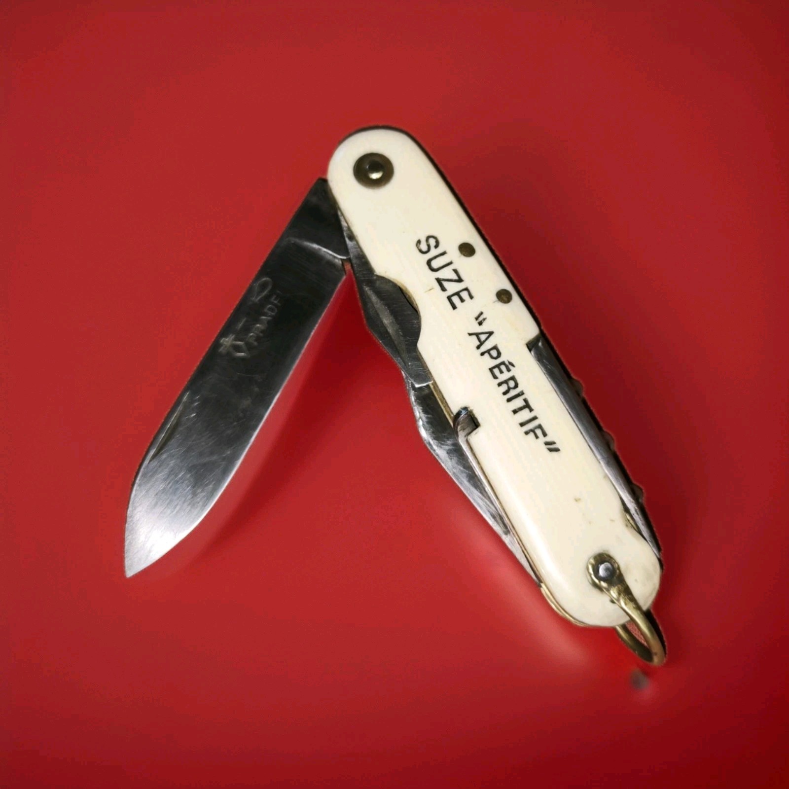 Vintage Pradel 6-Piece Advertising Multifunctional Poket Knife Colletable  