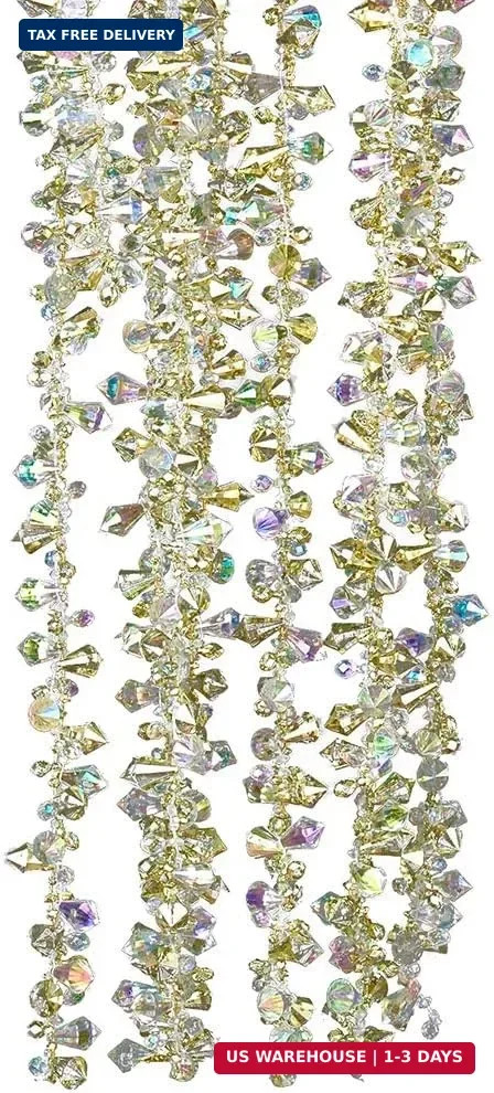 Kurt S. Adler H2086GO Garland, Gold 9-feet Long