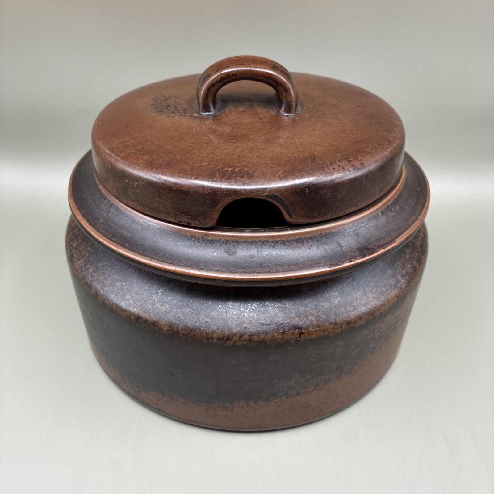 Vintage Arabia Finland Ruska Soup Tureen with Lid Notch Ulla Procope MCM Stamped