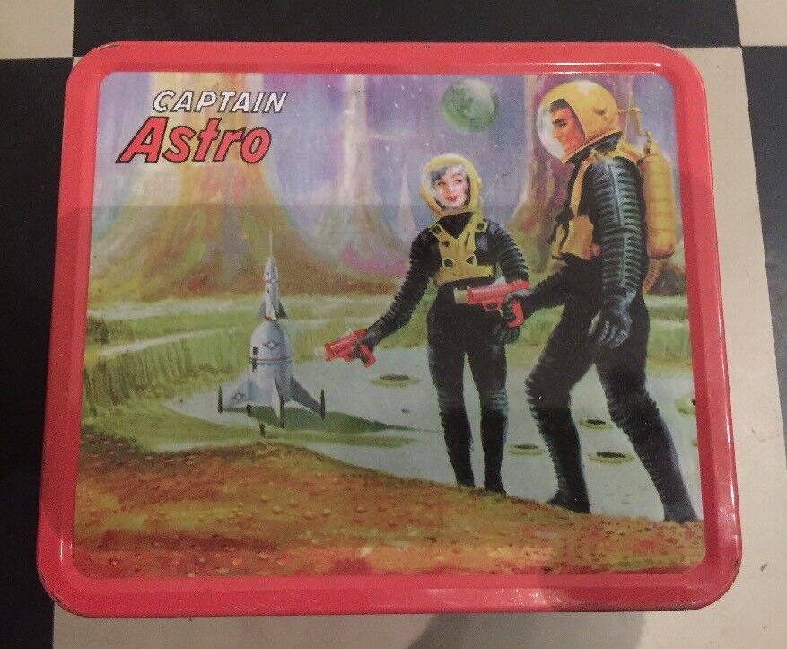 Captain Astro retro lunchbox G-Whiz Great condition