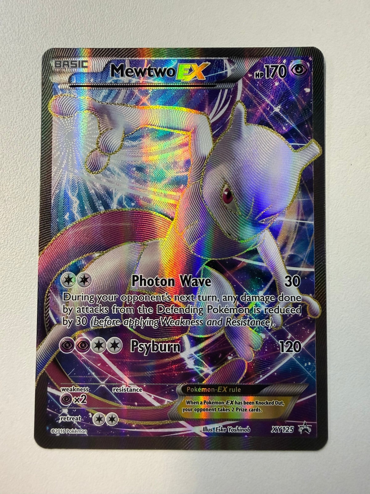 Pokémon TCG Mewtwo EX XY125 Black Star Promo Holo L@@K