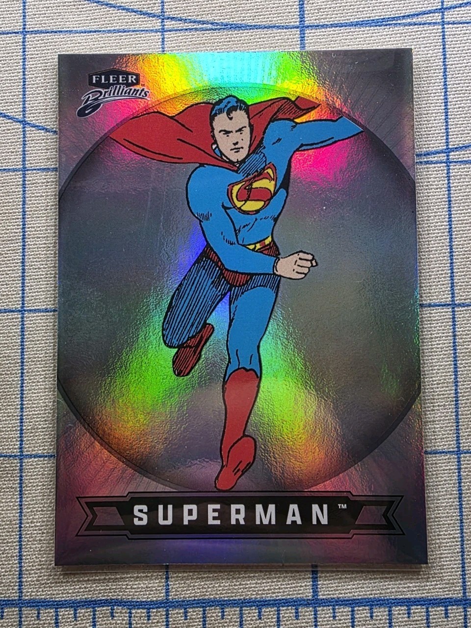 Fleer Brilliants - Superman (Clark Kent) #1 Regular Base - DC Comics Card