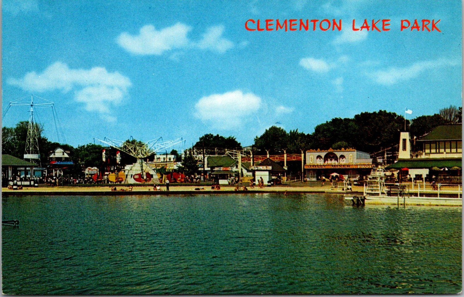 Postcard - Clementon Lake Amusement Park, Clementon New Jersey c1967 (B3)