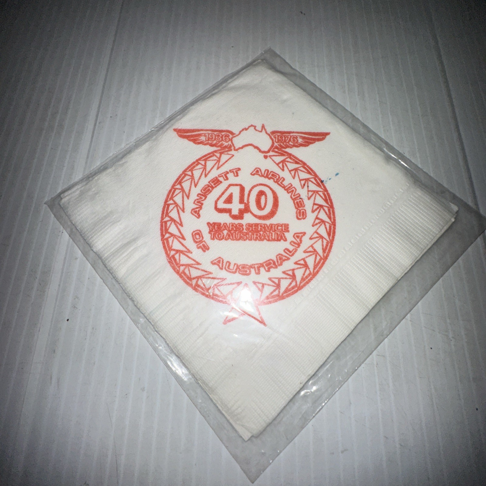 Vintage Ansett Airlines 1936 - 1976 40 Years Service To Australia Ephemera 