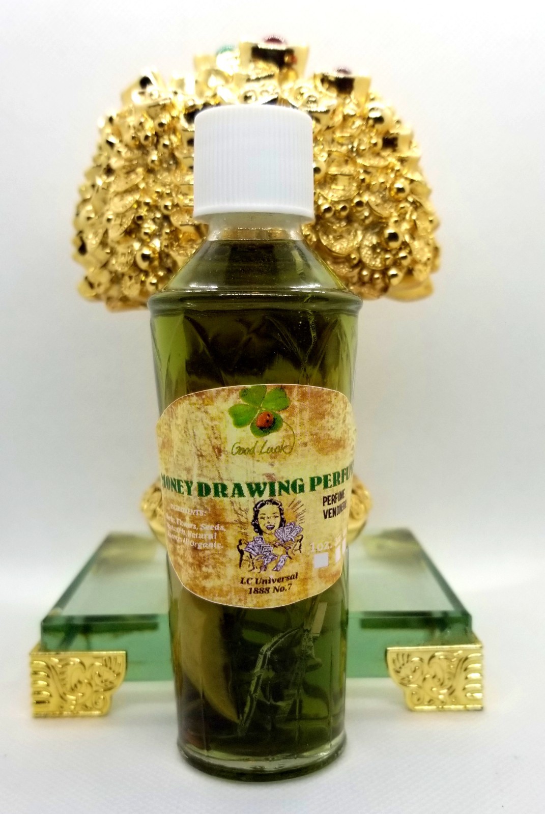 GOOD LUCK VEN DINERO MONEY DRAWING WICCAN MAGICAL HERBS PERFUME NEW