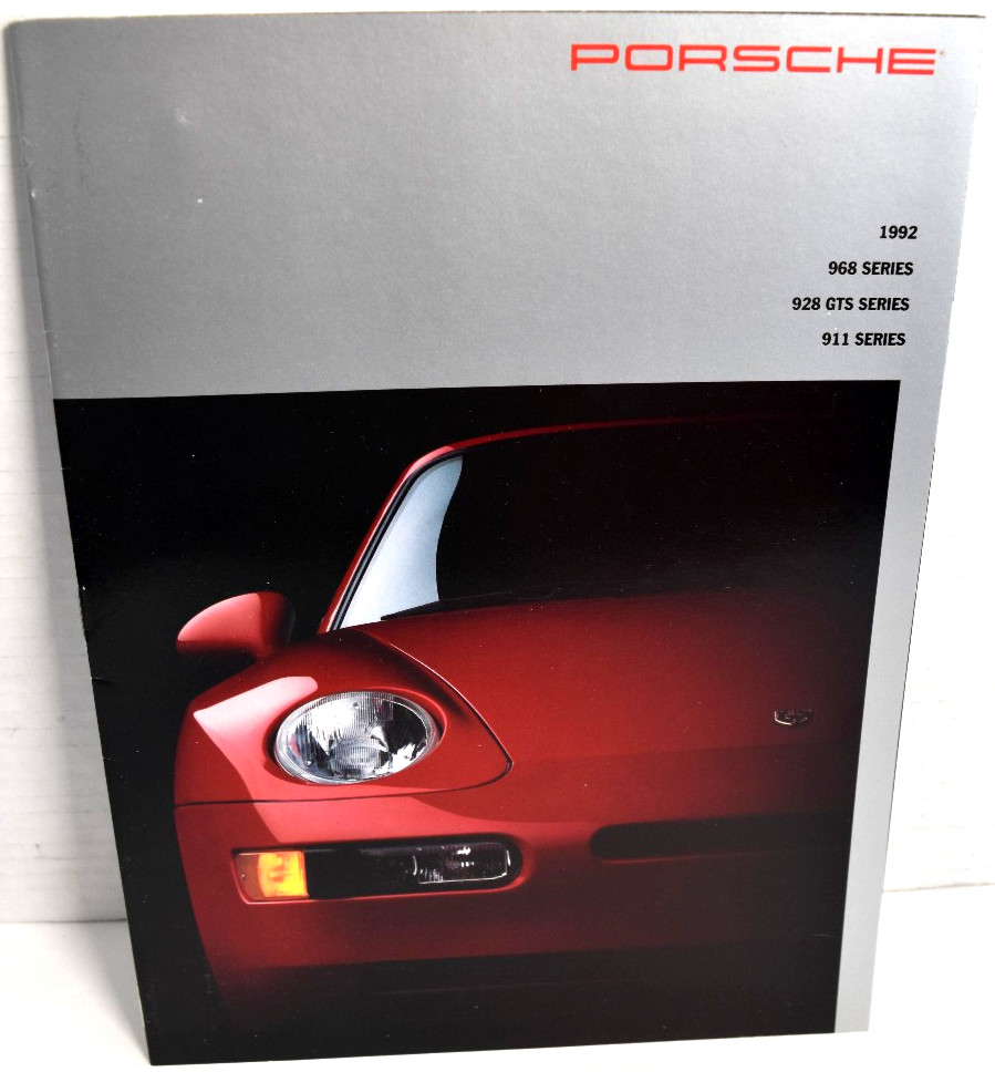 Vintage 1992 Porsche 968/928 GTS/911 Series Dealer Sales Brochure *EXCELLENT*