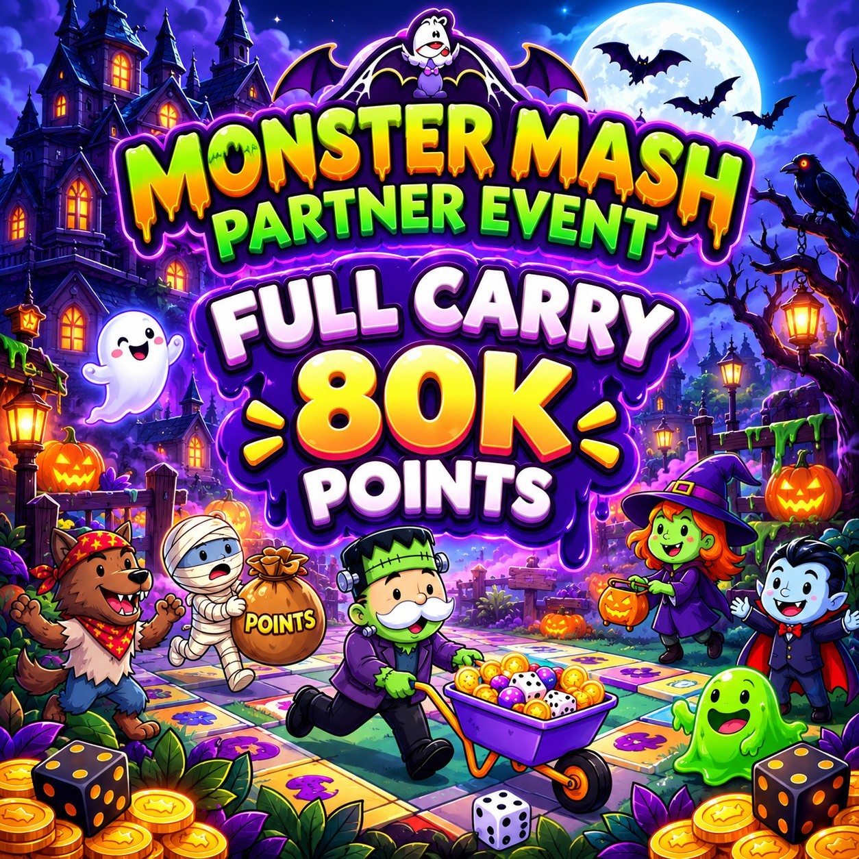Monopoly_partner_Event_Go Monster Mash Partners  Event 24 Hours Full Carry Slot 