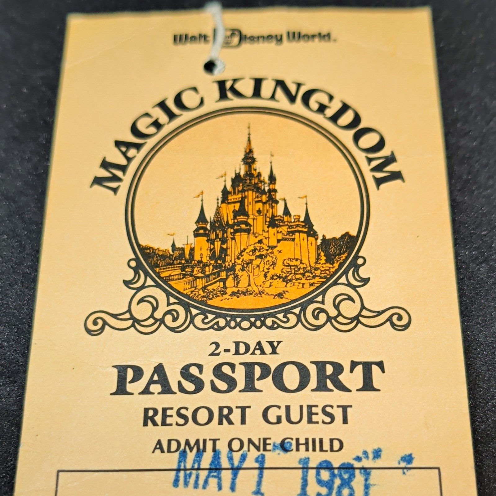 Walt Disney World Magic Kingdom 2-Day Passport Resort Guest Ticket 5/1/1981