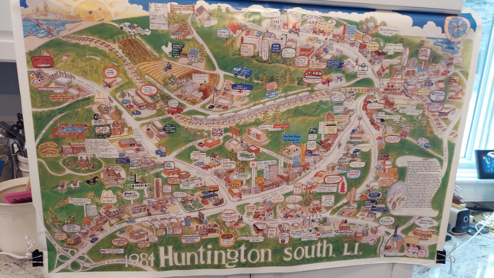1984 Huntington Long Island NY poster