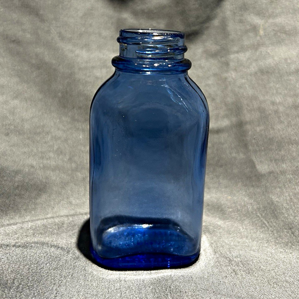Vintage Cobalt Blue Glass Bottle - Phillips Milk of Magnesia Tablets - Maryland Vintage Cobalt Blue Glass Bottle - Phillips Milk of Magnesia Tablets - Maryland