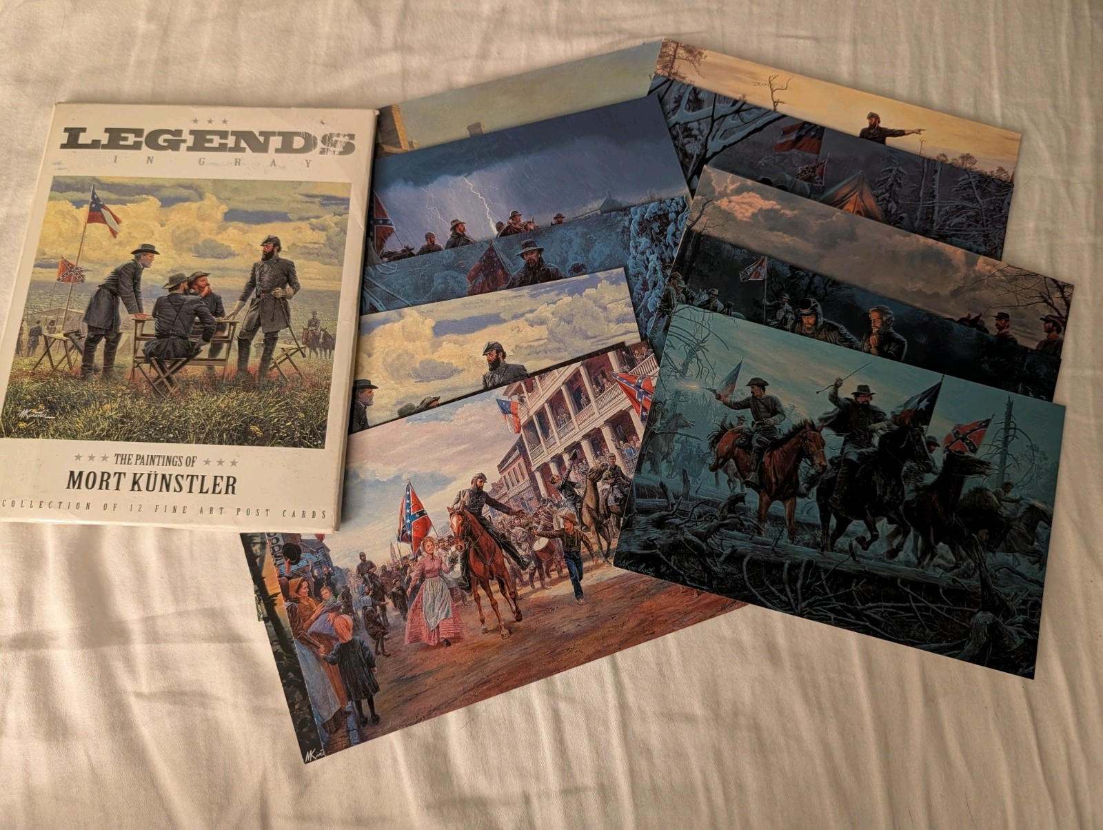 Mort Kunstler Paintings Legends In Gray 12 Civil War Fine Art Post Cards 11 left