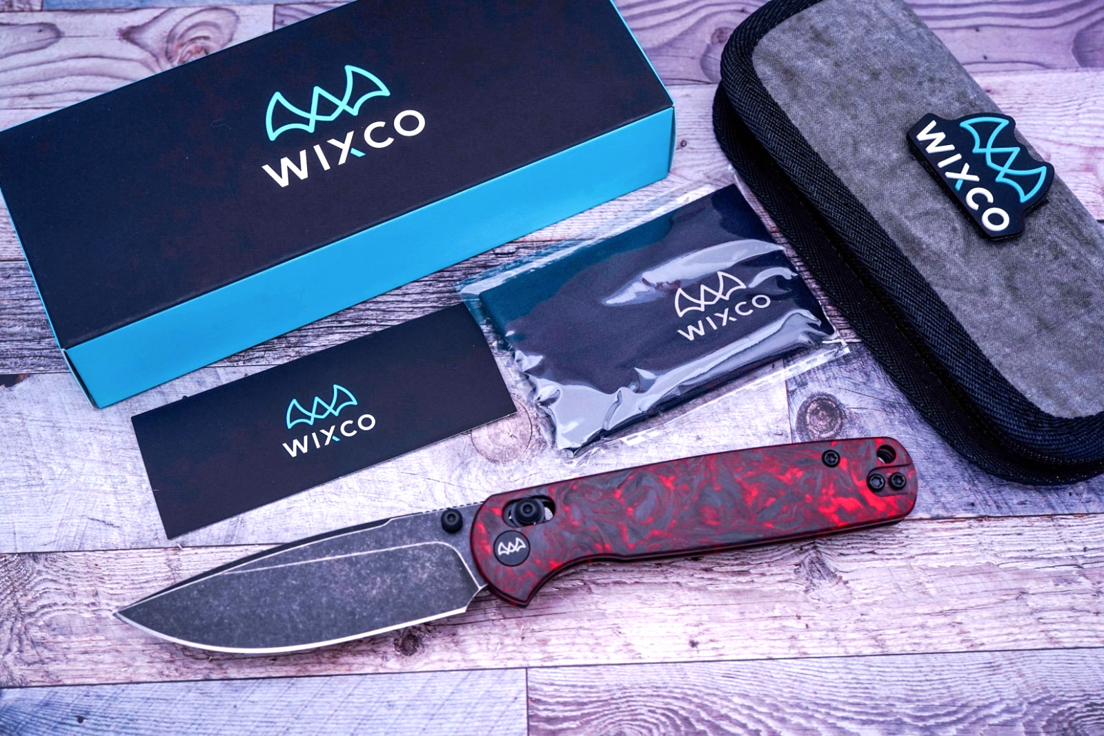 Wixco Drax II, Blackwashed 14C28N, Red Luminous Carbon Fiber, LE Exclusive Wixco Drax II, Blackwashed 14C28N, Red Luminous Carbon Fiber, LE Exclusive
