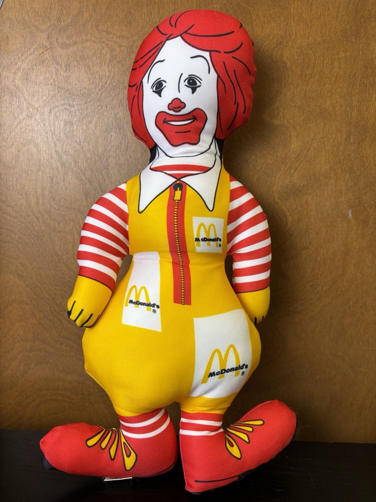 Vintage 1983 Ronald McDonald 15” Plush Doll Stuffed Toy - Used