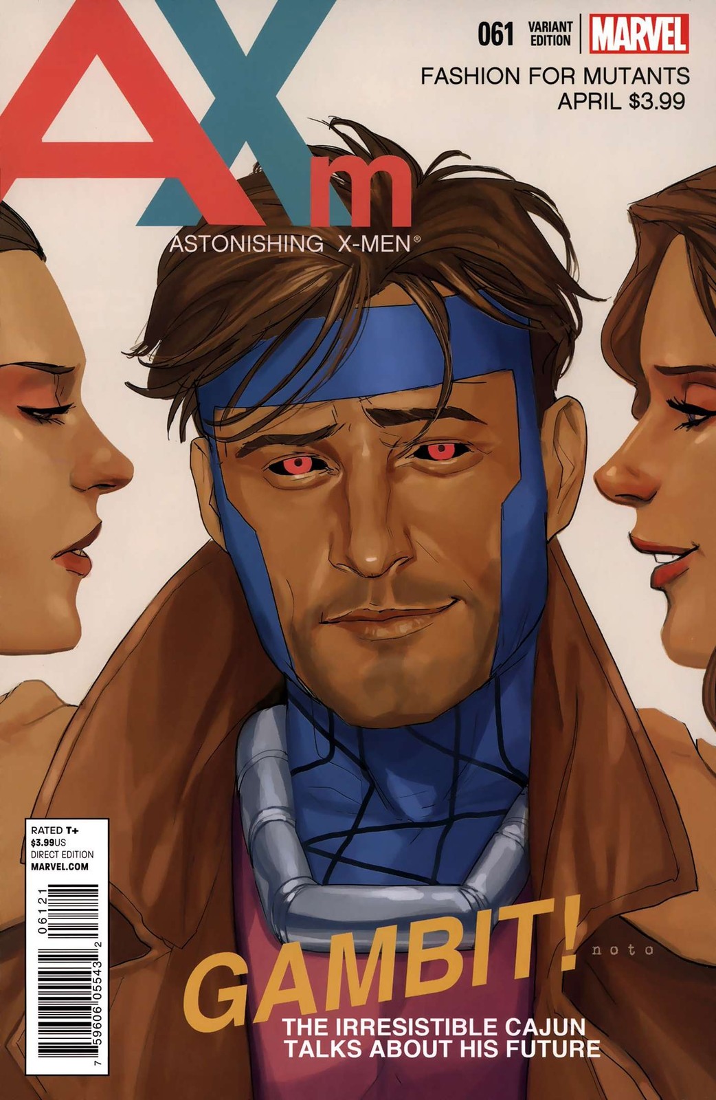 Astonishing X-Men (3rd Series) #61A VF/NM; Marvel | 1:25 Variant Gambit Noto - w