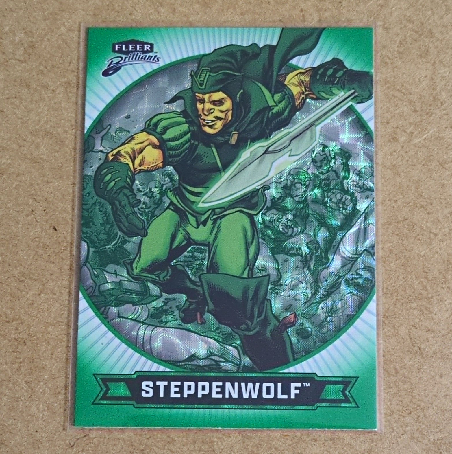 Fleer 2015 Fleer Brilliants Superman Green Kryptonite Steppenwolf #65 474/499