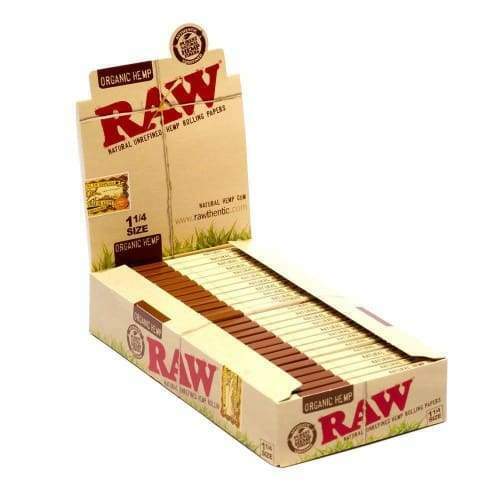 Raw Organic 1 1/4 Size Rolling Papers Lot Wholesale (24 Count) 