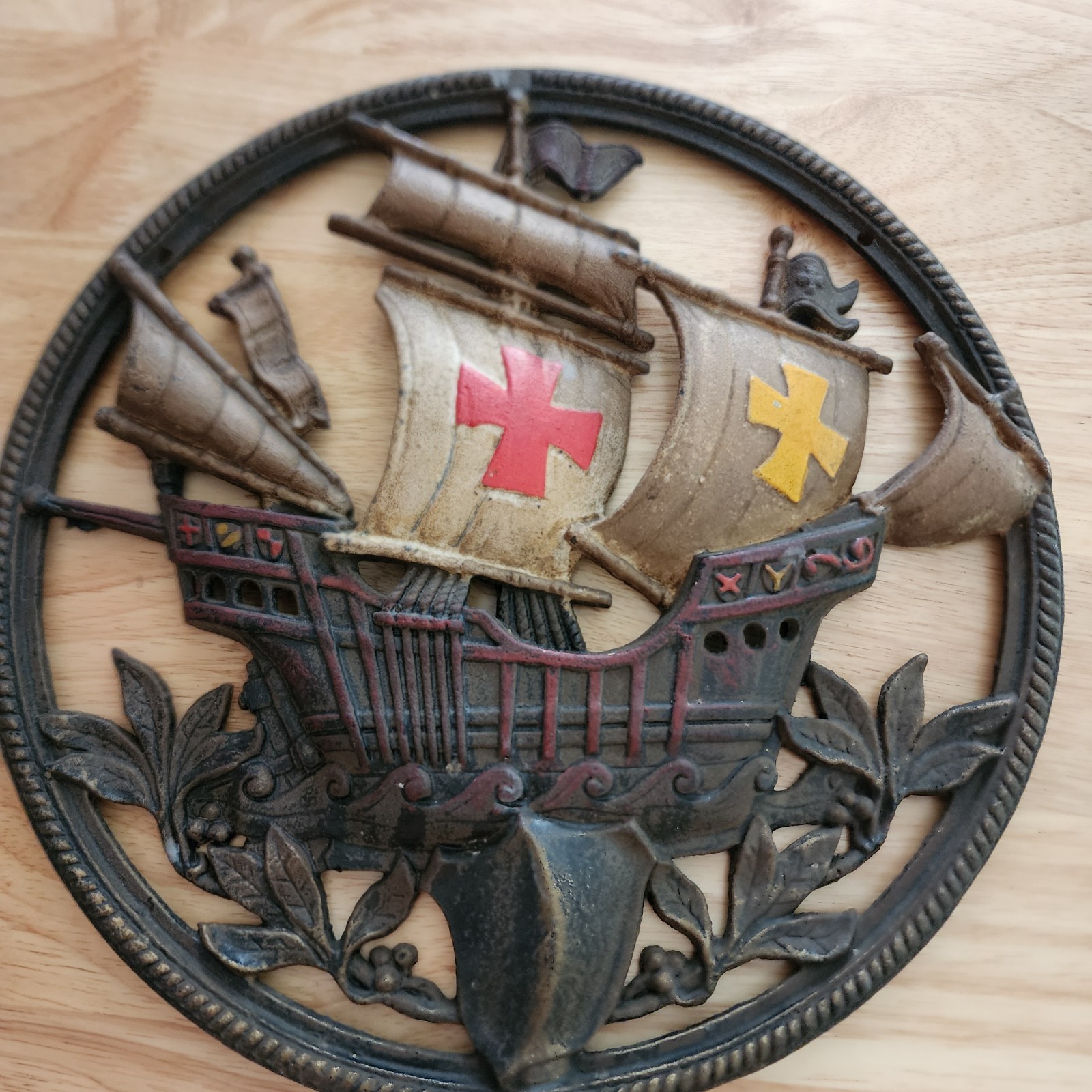 Antique 1920\'s Jodra Mfg. The Enchanter Radio Grill Cast Metal Spanish Gallon