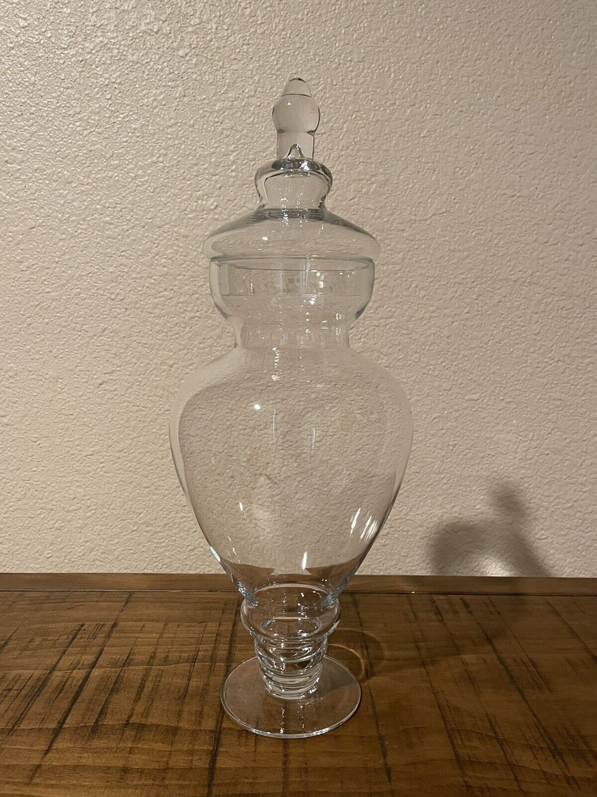 Vintage 16” Glass Apothecary Jar *Mint*