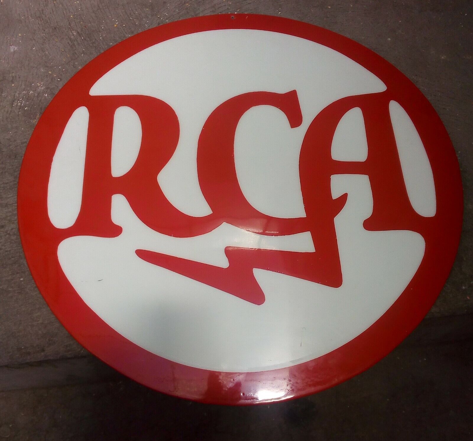 Vintage original Logo RCA metal enameled/Porcelain Sign Advertisement  rare 