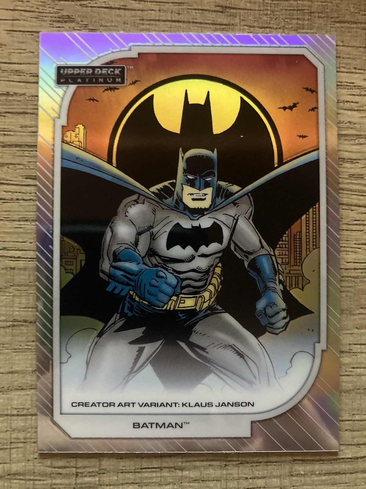 2026 Upper Deck DC Platinum Batman #2 Creator Art Variant Rainbow 1:171 packs 2026 Upper Deck DC Platinum Batman #2 Creator Art Variant Rainbow 1:171 packs