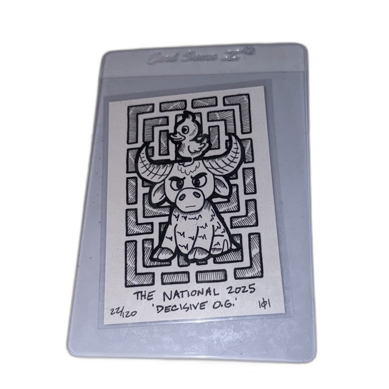 The National 2025 \'Decisive O.G.\' Hand Drawn Sketch Card 1/1 22/120