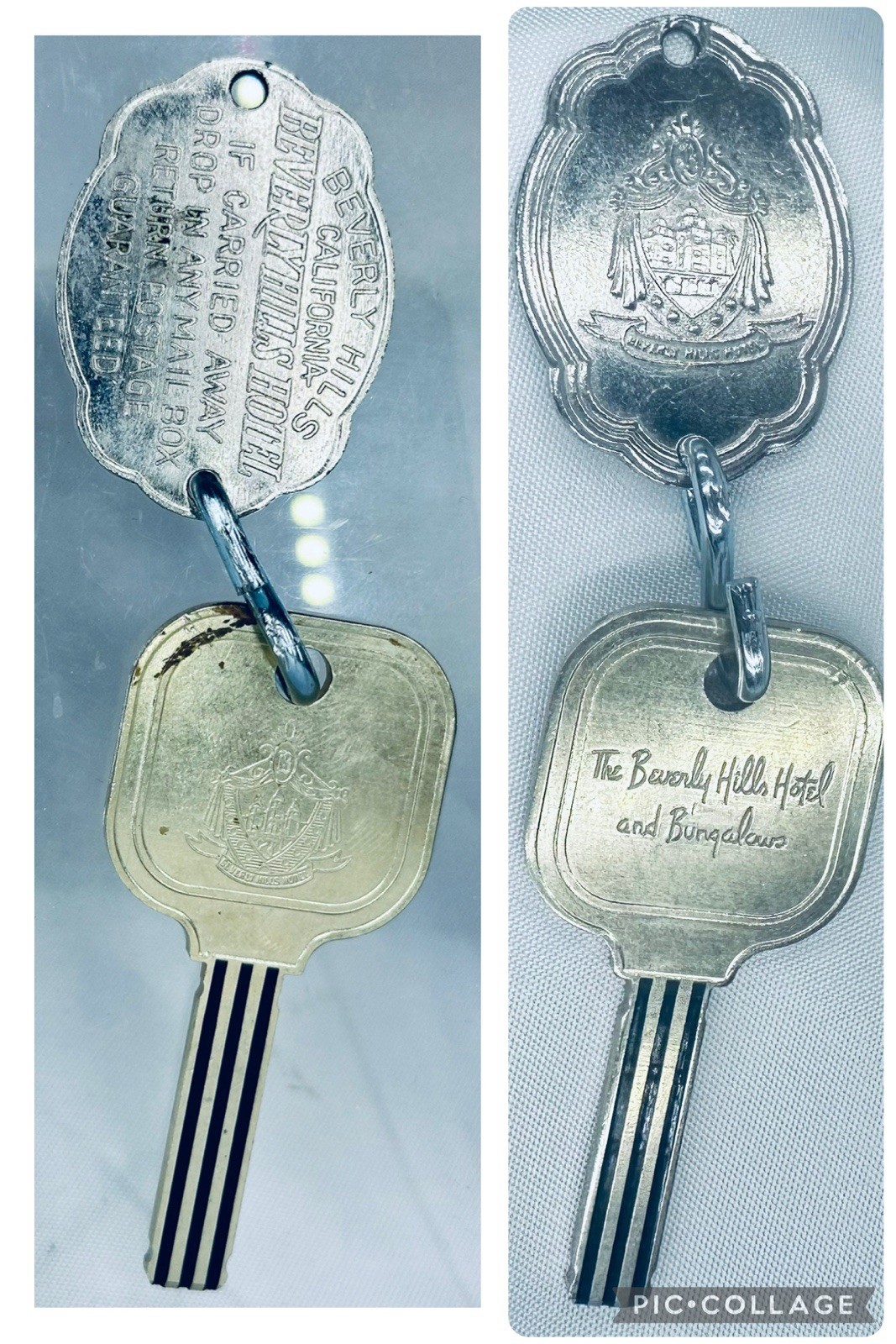 Beverly Hills Hotel & Bungalows Beverly Hills, CA 90210 Hotel Room Key Fob & Key