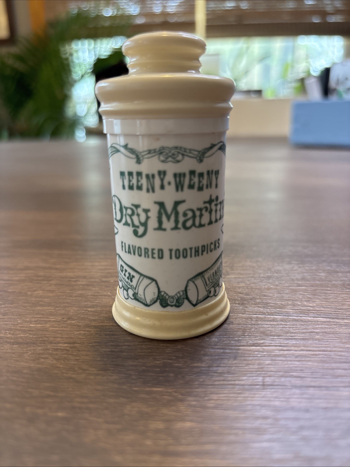Tex Art Teeny-Weeny Dry Martini Flavored Toothpick Holder Vintage Collectible