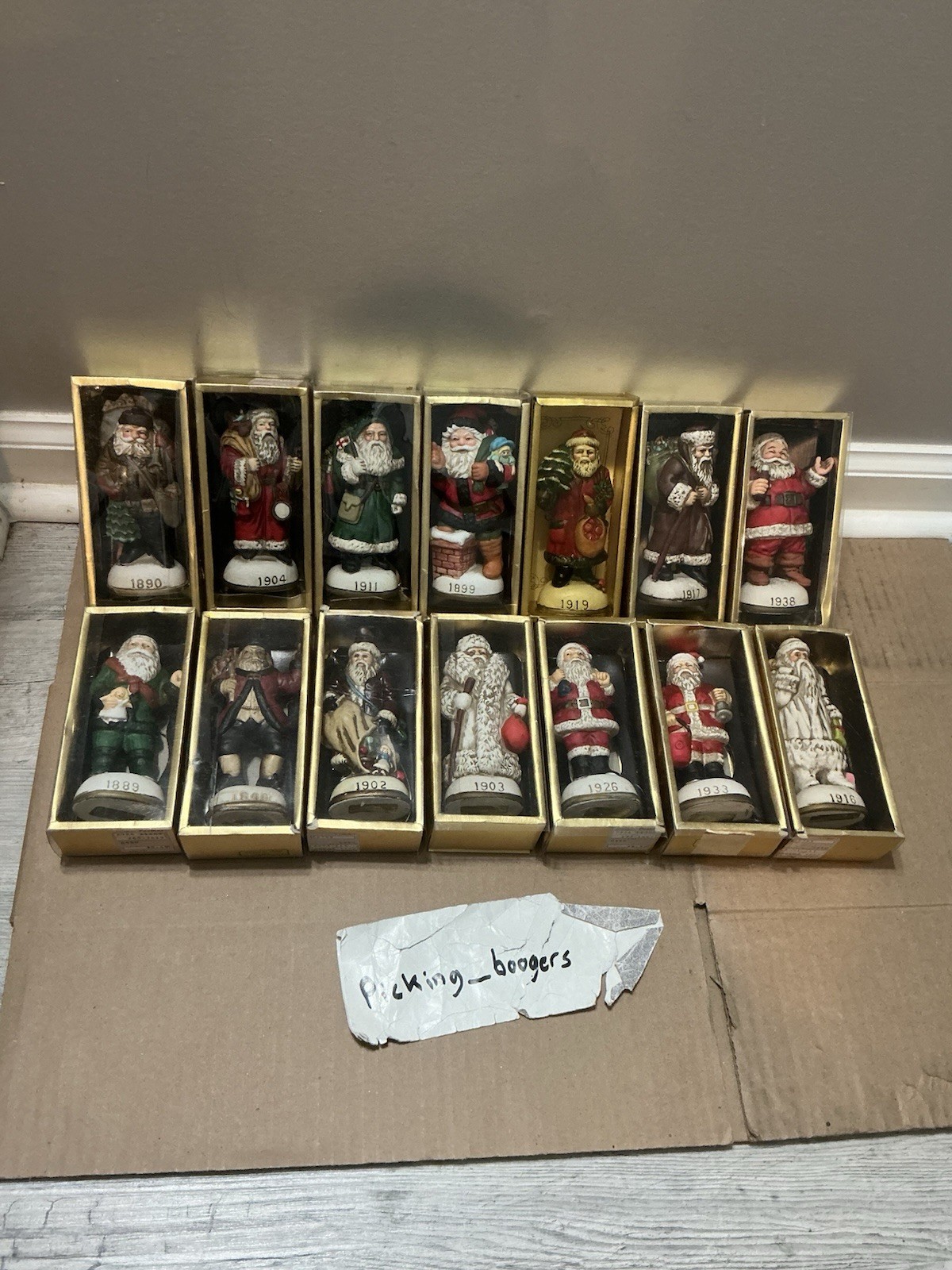 Memories of Santa Rare Lot of 14- 1800’s And  1900’s W/ Box EUC
