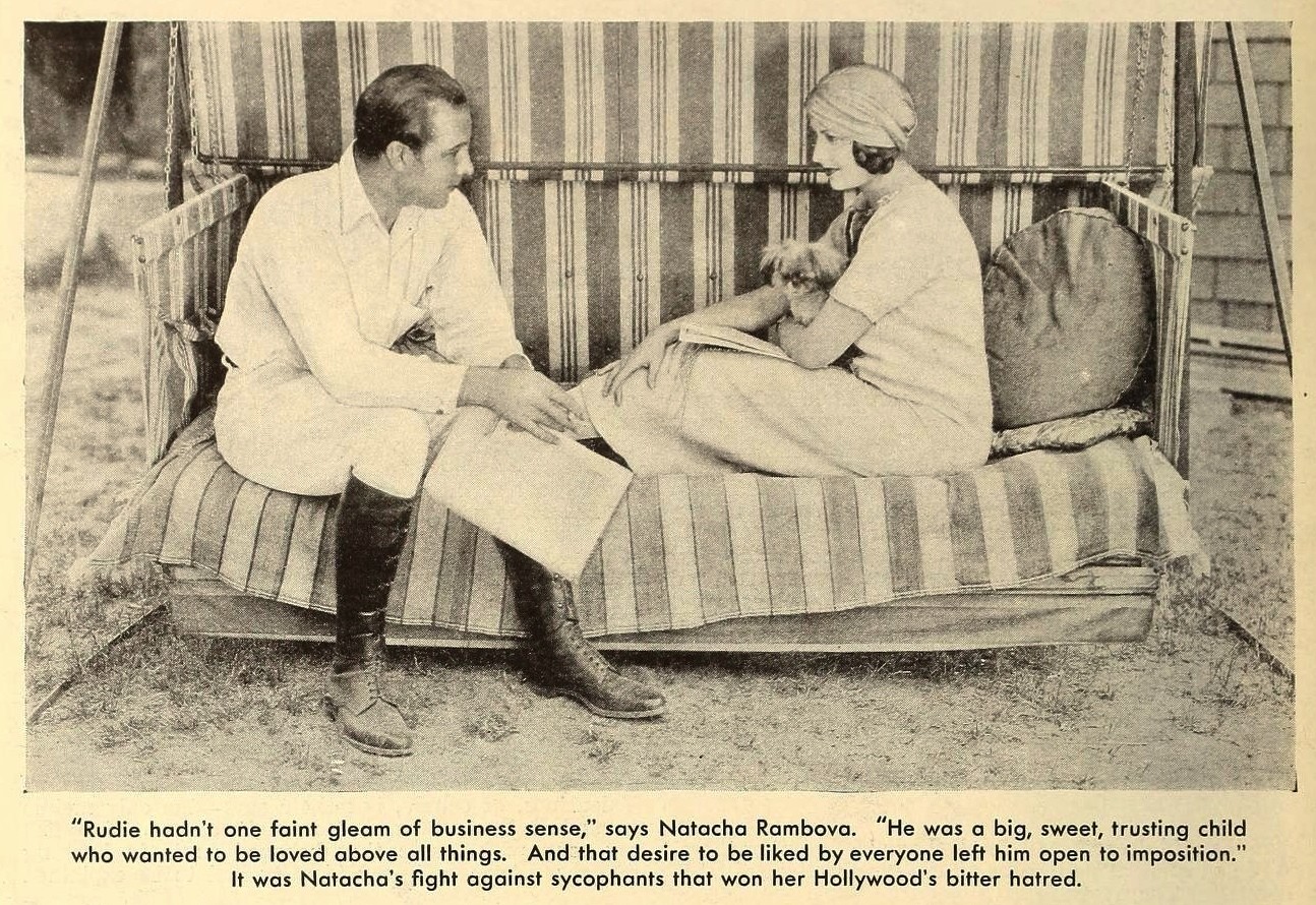 RUDOLPH VALENTINO & Natacha Rambova at Home - 1920s Image 5 x 7 inch Reprint RUDOLPH VALENTINO & Natacha Rambova at Home - 1920s Image 5 x 7 inch Reprint