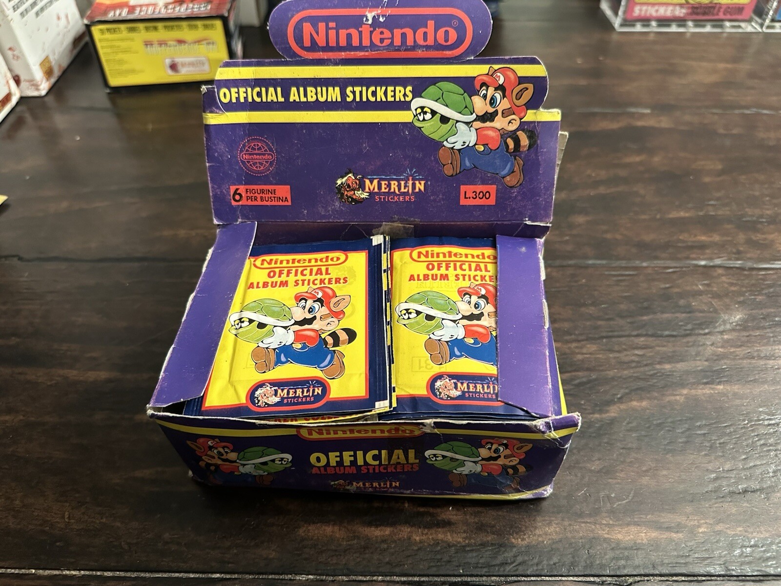 (1) Sealed Pack 1992 Merlin Nintendo Stickers From Europe Rare