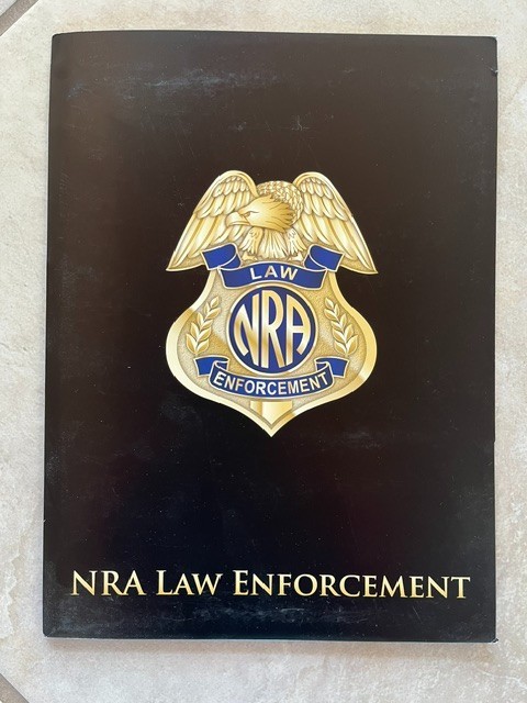 2022 NRA LAW ENFORCEMENT Brochure Package Folder Portfolio - Firearms Instructor