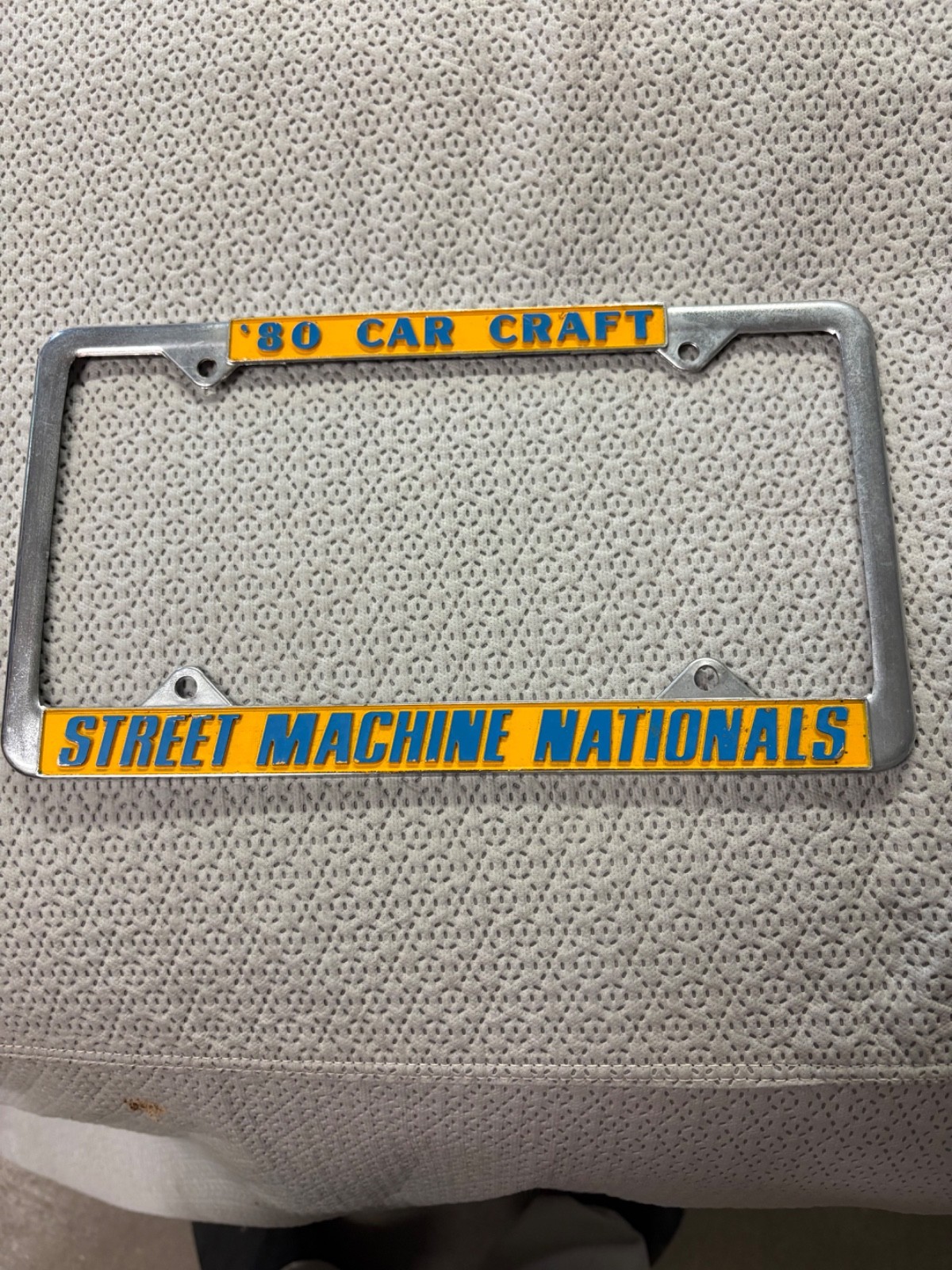 1980 Car Craft Street Machine Nationals Licence Plate Frame