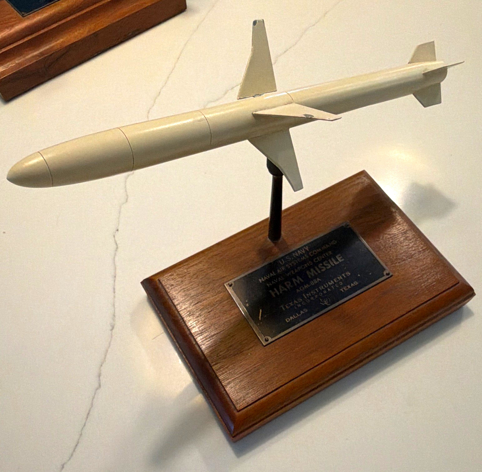 Vintage Texas Instruments AGM-88A HARM Missile Contractor Desk Model US Navy