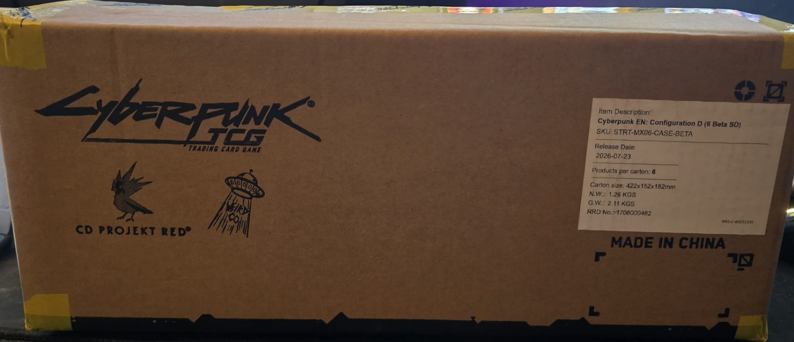 Cyberpunk TCG Welcome to Night City Beta Starter Decks Case of 6 - Sealed Case