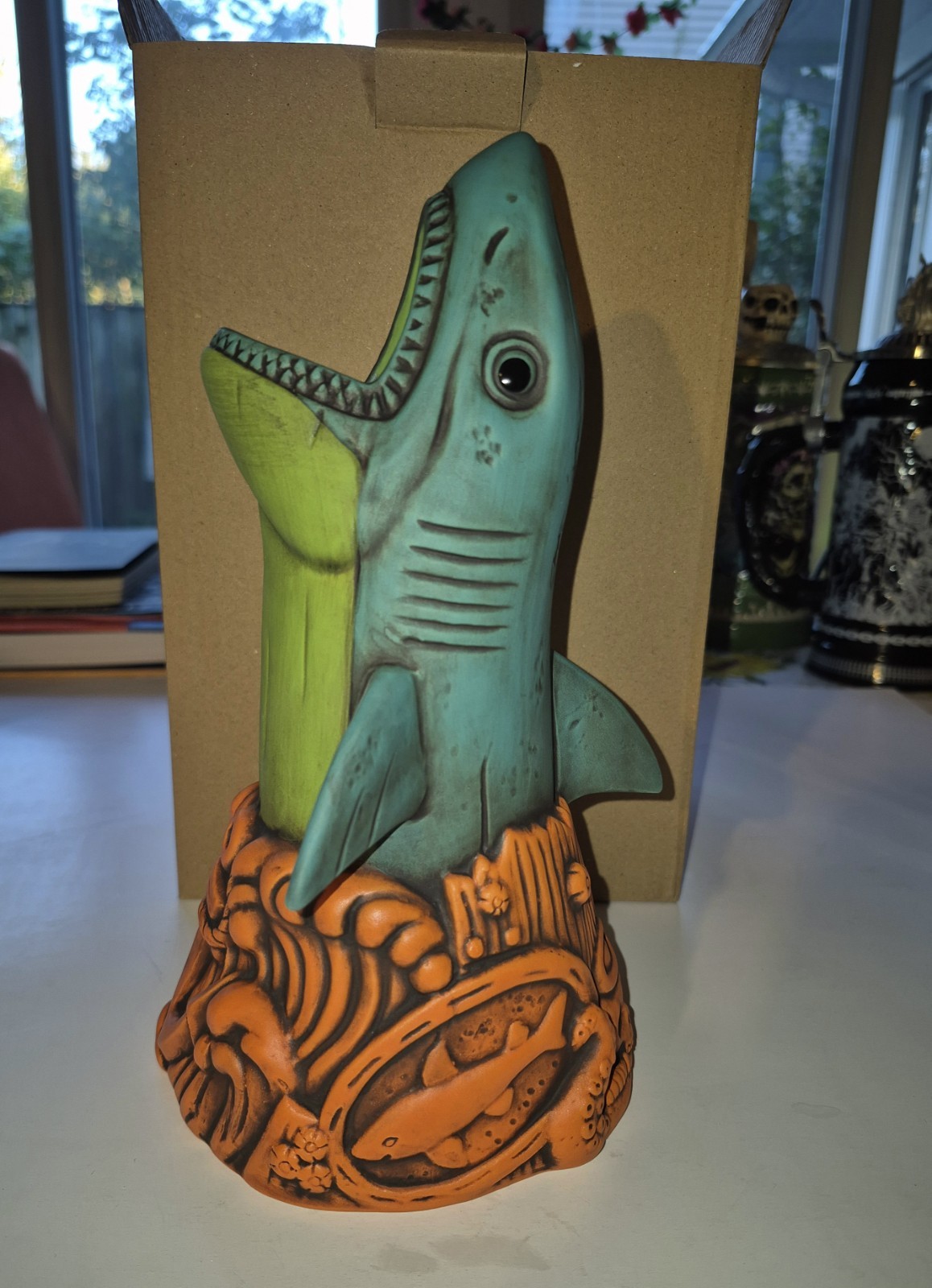 Big Toe/Tiki Farm Dogfish Head Brewery Shark Tiki Mug Ltd. Ed. Sold Out Big Toe/Tiki Farm Dogfish Head Brewery Shark Tiki Mug Ltd. Ed. Sold Out