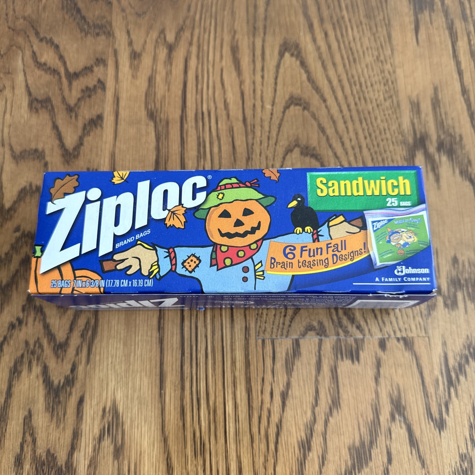 Vintage Halloween 2001 Ziploc Sandwich Treat 25 Bags 7\