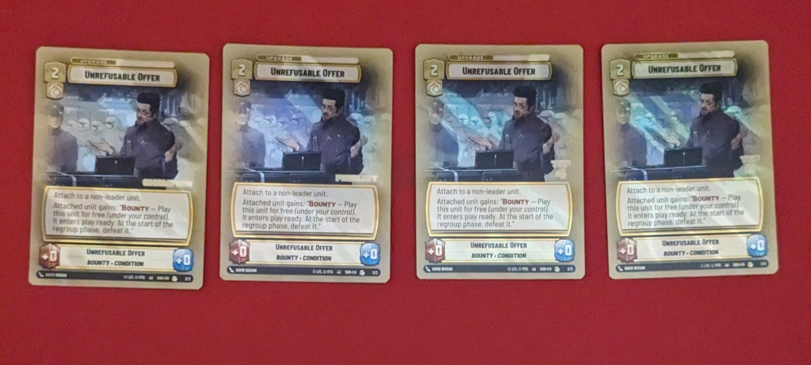 Star Wars Unlimited  Shadows Of The Galaxy SHD Store Showdown Champion Set (4)