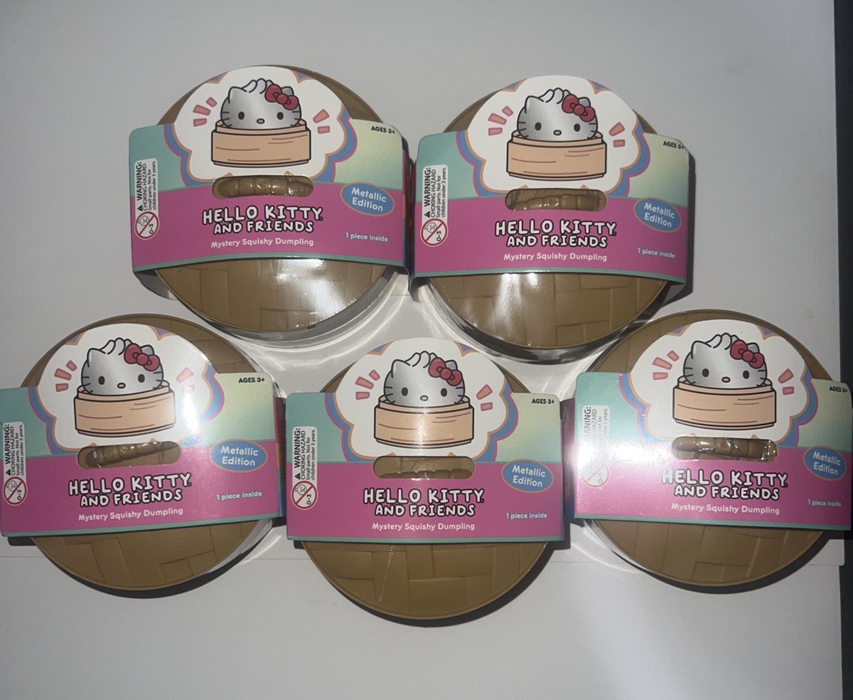 Lot Of 5 Hello Kitty and Friends Mystery Squishy Dumpling five below SEALED 