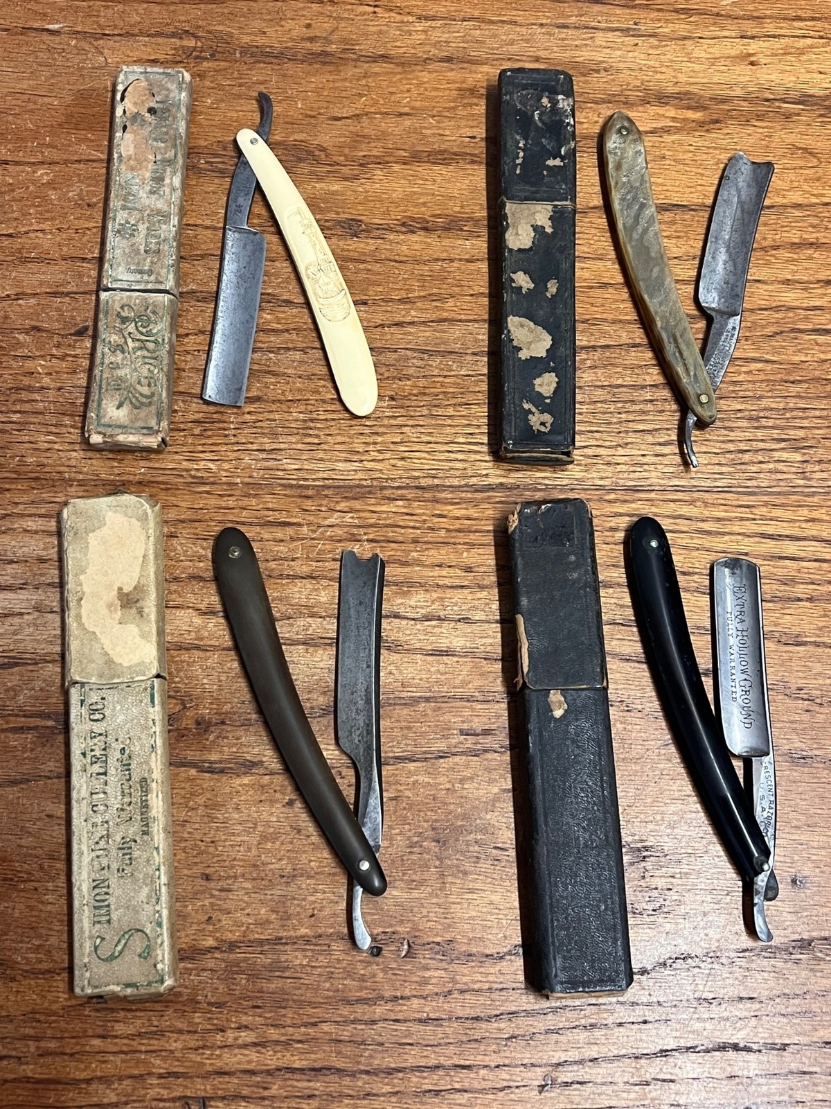 Antique Straight Razor Lot Yankee Cutlery, Frederick Reynolds, Sheffield Germany
