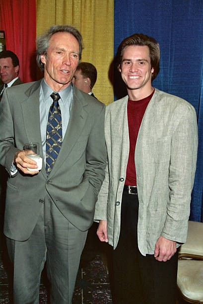 Clint Eastwood Jim Carrey at 1995 ShoWest in Las Vegas Nevada  Old Photo 3